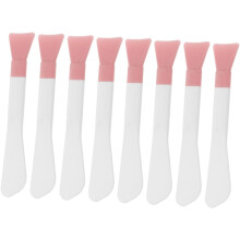 Lot de 8 pinceaux Ă double tĂŞte en silicone pour masque de soin du visage, en argile et silicone.