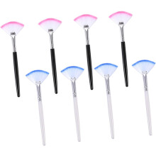 8-teiliges Set fächerförmiger Make-up-Applikatoren für Gesichtsmasken mit langem Griff – Kosmetikwerkzeuge