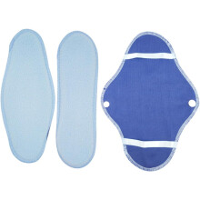 8 stuks herbruikbare, wasbare, draagbare en opvouwbare maandverbanden van stof voor tijdens de menstruatie.