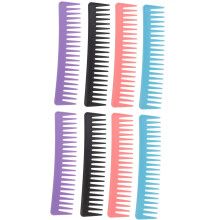 8-teiliges Set professioneller Haarschneidekämme, ergonomisch, mit breiten Zinken