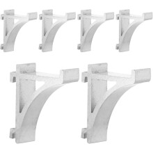8 Stück Aluminium-Kühlschrankregalclips, Kühlregal-Stützhaken, Gefrierschrank-Klemmenhalterungen
