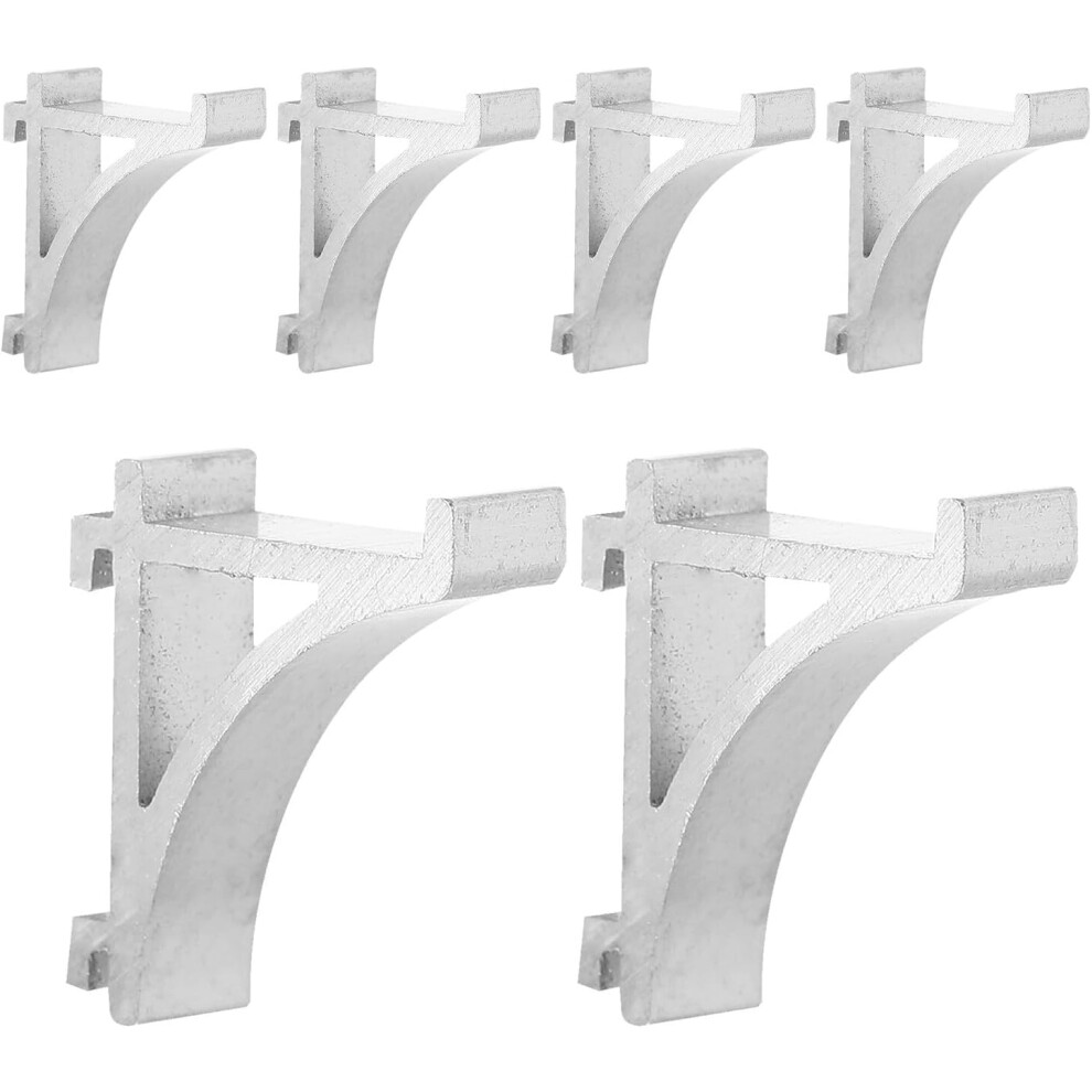 8Pcs Aluminum Fridge Shelf Clips Cooler Shelf Support Hooks Freezer Clamp Brackets 5455468322730