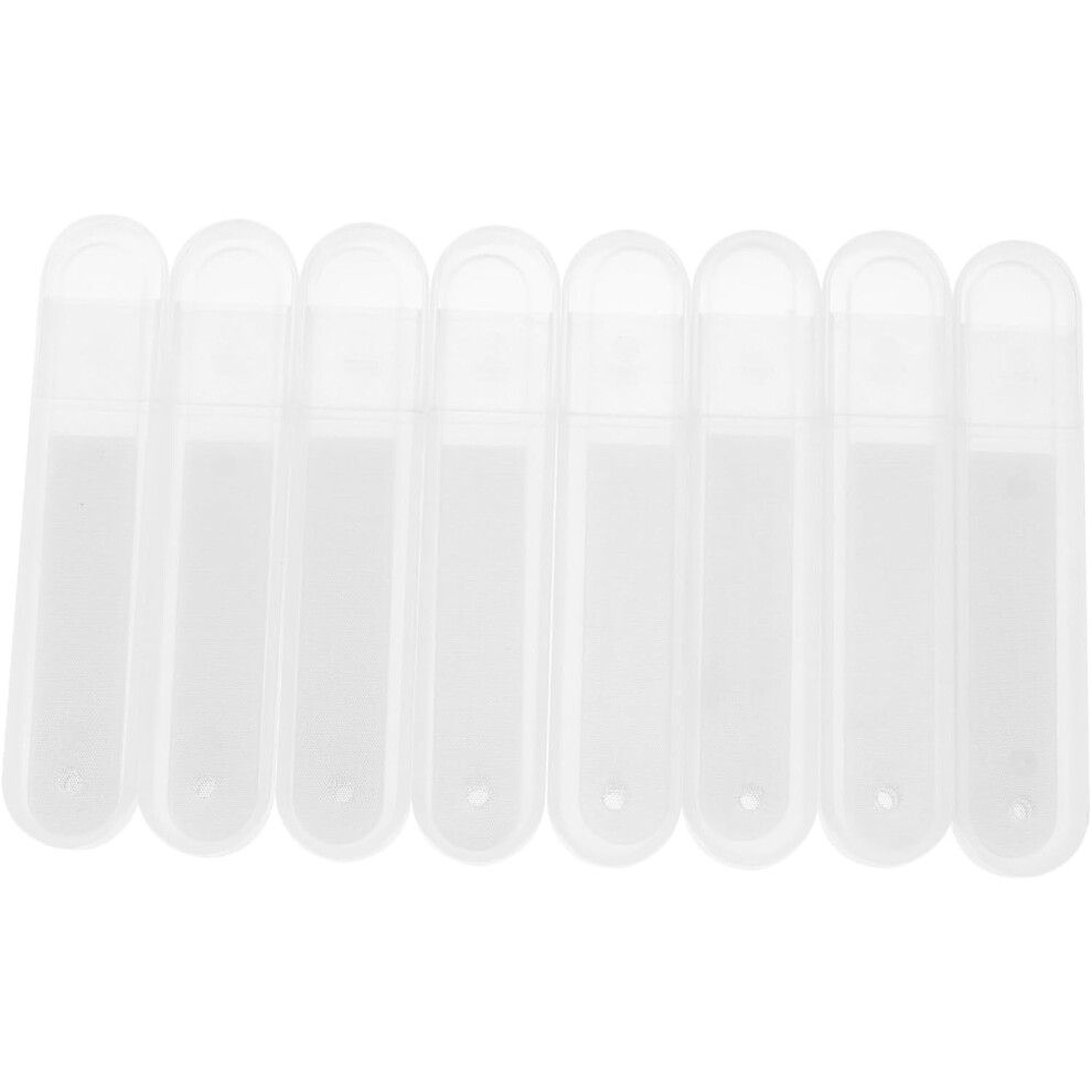 Hkhbjs 8Pcs Professional Nail Files Glass Double Sided Board For Nail Sanding And Buffing Essential Supplies For Pedicure