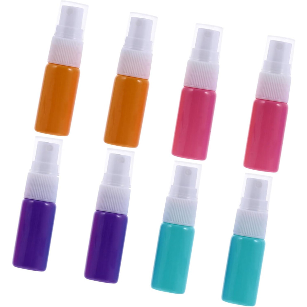Hkhbjs 8Pcs Refillable Glass Essential Oil Sprayer Bottles Portable Macaron Color Travel