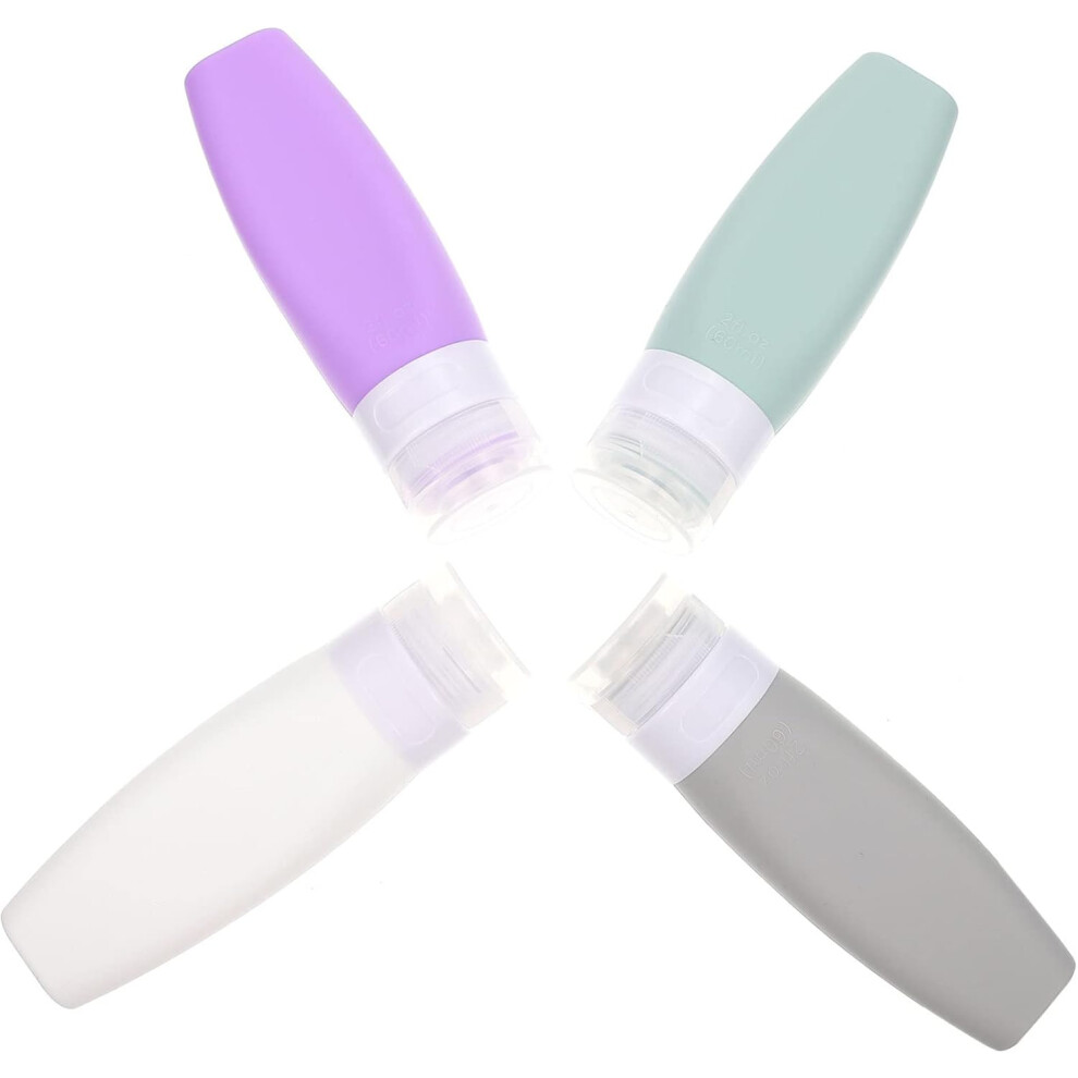 Hkhbjs 8Pcs Leakproof Refillable Bottles Squeezable Empty Containers