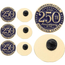 8pcs U.s 250th Anniversary Commemorative Lapel Pins Set 1.18" United States of America Brooches