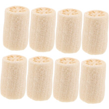 8 Stück natürliche Luffa-Badeschwämme, Peeling-Duschschwämme