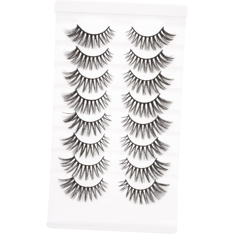 Hkhbjs 8 Pairs False Eyelashes For Women Makeup Lashes Natural Look Voluminous Dense Eye Lashes For Everyday Use