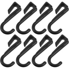 8pcs Over The Door Hanger Microwave Door Hook Square Tube Plastic Space-Saving Easy to Store
