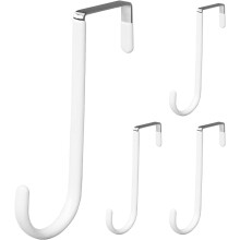 8pcs Heavy Duty Metal Door Hooks Towel Hook Bathroom Decoration Items for Clothes Bags Over The Door Hanger
