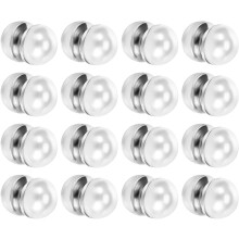 8 Paar magnetische Perlen-Clip-Ohrringe für Damen, doppelseitig, weiße Kunstperlen, leichte Brautohrstecker
