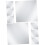 Self Adhesive Mirror Wall Stickers Arrangeable Layout and Flexible Design 8pcs 1