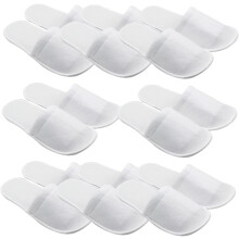 Rutschfeste Einweg-Spa-Slipper, 8 Paar, 4 mm Sohle, Hotelpantoffeln für Damen und Herren, für Gäste, drinnen und auf Reisen