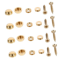 8 Stück Kupfer-Spiegelkappenschrauben, 13 mm dicke Ziernägel für Geschäfte und Restaurants