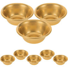 8 Stück Kupfer-Opferschalen für buddhistische Weihwasserrituale, Mini-Schalen (2 Zoll)
