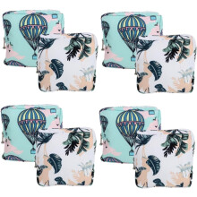 8pcs Portable Menstrual Pad Pouches Sanitary Napkin Storage Bags Zipper Period Bags