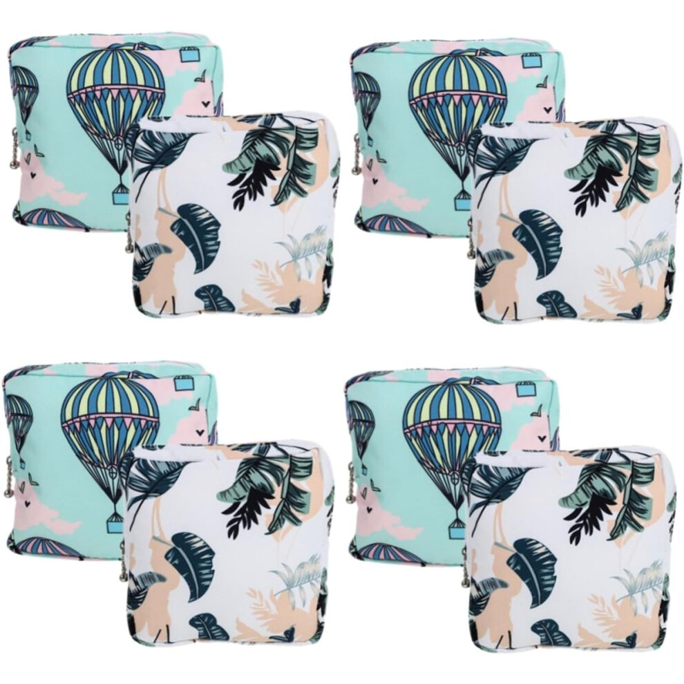 Hkhbjs 8Pcs Portable Menstrual Pad Pouches Sanitary Napkin Storage Bags Zipper Period Bags
