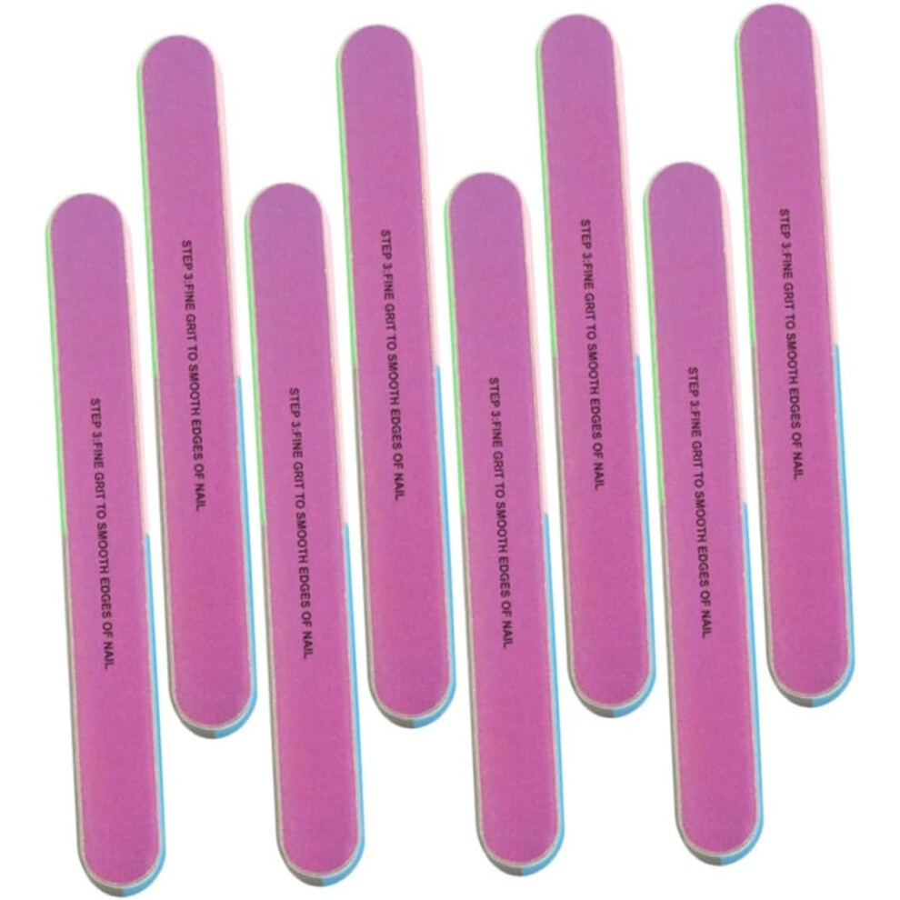 Hkhbjs 8Pcs Nail Shaping Files Pedicure Tools Nail Polishing Strips Multi-Side Fingernail Polishing File For Manicure And Pedicure