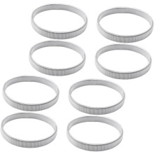 8er-Pack modische Frühlingsarmbänder aus Metall, Ärmelhalter für Herren, formelle Kostümaccessoires