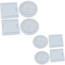 8-teiliges Set aus Strickseil-Webscheiben und quadratischen Flechtbrettern für die Herstellung von DIY-Armbändern