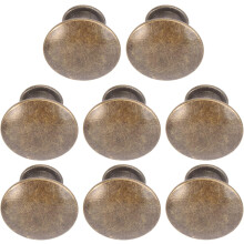 8er-Set runde Schubladengriffe in Antikbronze, robust und einfach zu montieren
