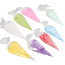 Set de 8 lut artificial pentru frișcă, 100g, culori pastelate, alb, galben, roz, albastru deschis, verde mentă, verde violet