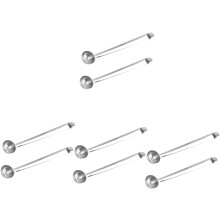8-teiliges Set Edelstahl-Kirschlöffel, Servierlöffel für Kirschen und Gläser mit Abflussloch