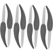 Ensemble de 8 limes à ongles double face en métal, dissolvant de cuticules, en forme de corne de bœuf