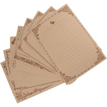 Vintage-Kraftpapier, 8 Blatt, kreatives Briefpapier für Zuhause, Büro und Schule