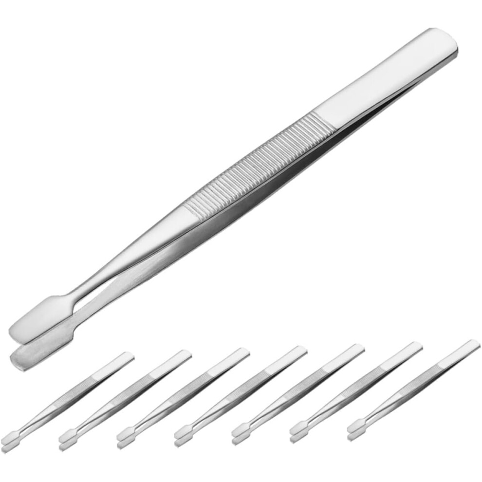 Hkhbjs 8Pcs Stamp Tweezers Stainless Steel Stamp Collecting Supplies Precision Tools