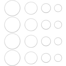 80 Stück Ohrring-Kreisanhänger, DIY-Creolen, Perlenohrringe, runde Kupferanhänger, Rahmen, schlichter, stilvoller Schmuck