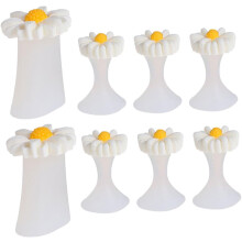 Silikon-Zehenspreizer, 8-teiliges Pediküre-Set, weiche, flexible Zehentrenner für Damen, Nagelstudio, Fußpflege, Spa