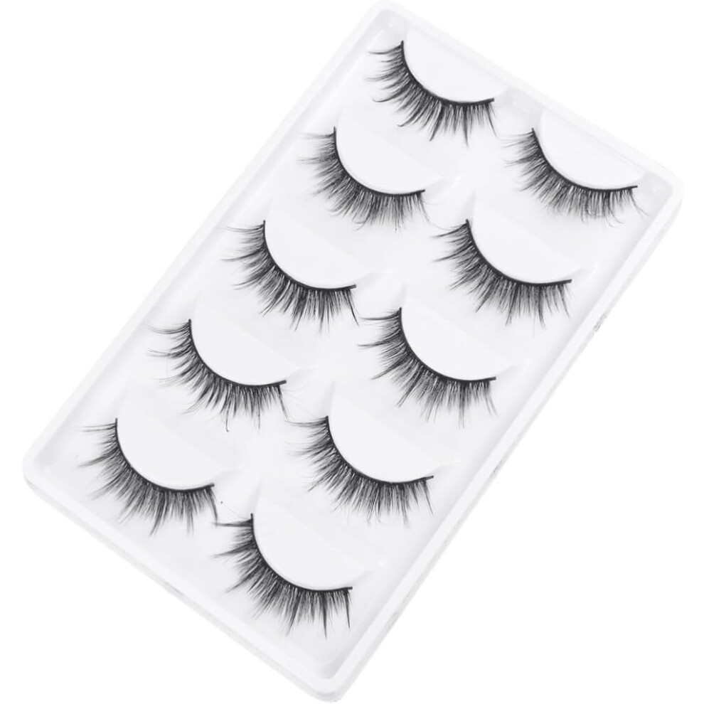 Hkhbjs 80Pairs Cross Imitation Fake Eyelashes Natural Dense And Long