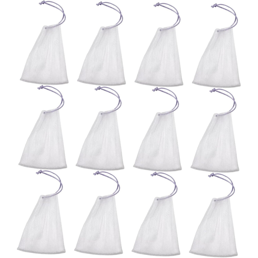 Hkhbjs 80Pcs Soap Bag Soap Pouch Saver Pouch Exfoliating Glove Facial Cleansers Mesh Bag For Bathing Random Color