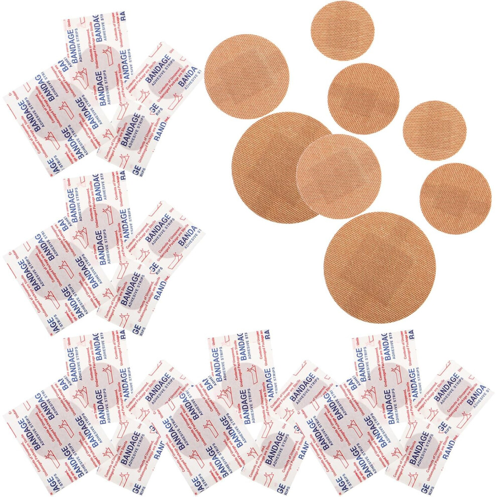 Hkhbjs 80Pcs Flexible Round Bandages For Fingertips, Breathable And Resistant To Damage