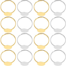80-teiliges Ringtablett, DIY-Fingerringrohlinge, Schmuckherstellungszubehör für Bastelprojekte