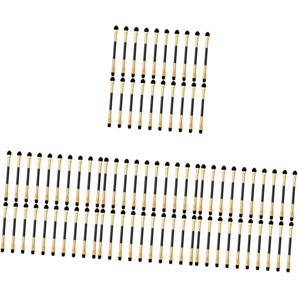 Hkhbjs 80Pcs Dual-End Eye Shadow Brush Tools For Women Precision Makeup Brush For Eyeshadow Application For Eye Makeup