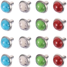 80-teiliges Set türkisfarbener Nieten (8 mm) – DIY-Zubehör für Gürtel, Taschen, Schuhe, Kleidung usw.
