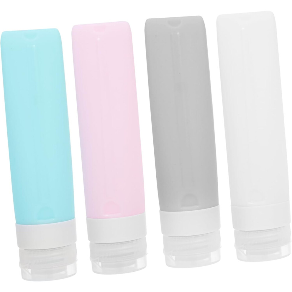 Hkhbjs 8Pcs Silicone Liquid Dispenser Leak Bottles For Travel Household Shampoo Holder Portable Bottles