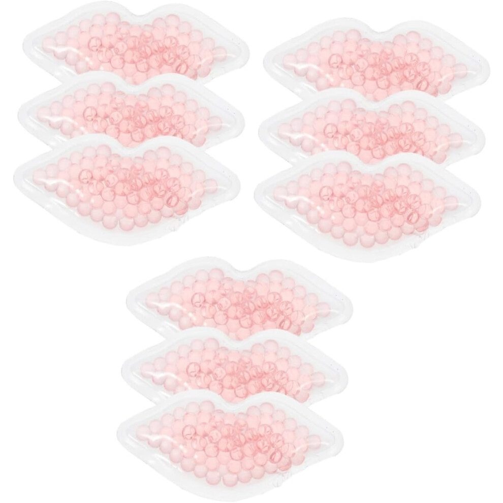 Hkhbjs 9Pcs Hot Cold Compress Lip Pads Comfortable Lip Patches Practical For Home Use Reusable Ice Patch
