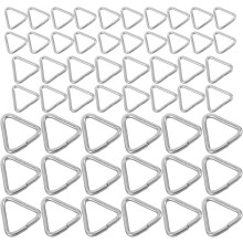 240-teiliges Set dreieckiger Edelstahlverschlüsse für Schmuck, klein, mittel, groß