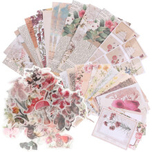 Pflanzen- und Blumenaufkleber für DIY-Hintergrundpapier, Scrapbooking-Bastelmaterial