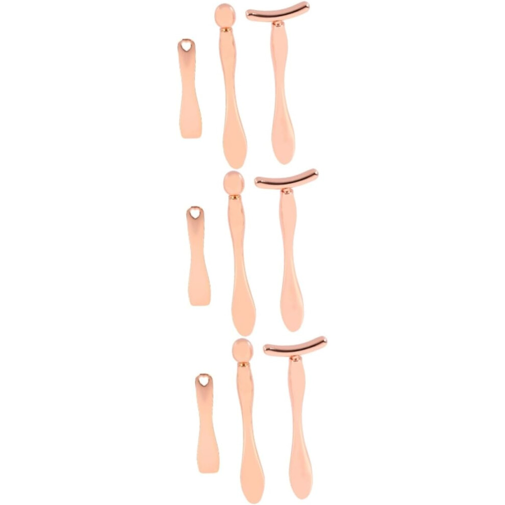 Hkhbjs 9Pcs Facial Massager Tool Eye Cream Spoon Face Cream Scoop Men Beauty Salon Use