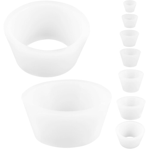 9pcs Silicone Filter Adapter Cone Set for Buchner Funnel Flask Sealing Ring