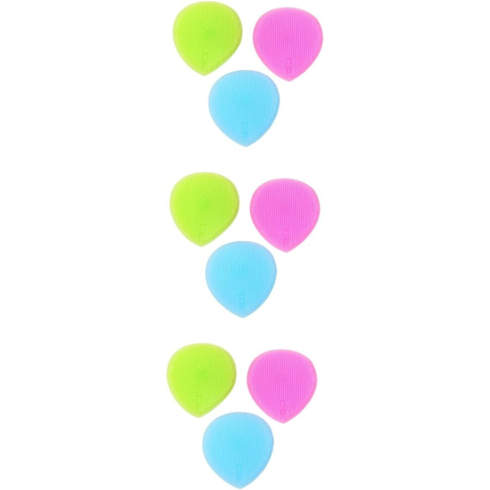 Hkhbjs 9Pcs Silicone Facial Cleaning Brush Simple Cosmetic Brush
