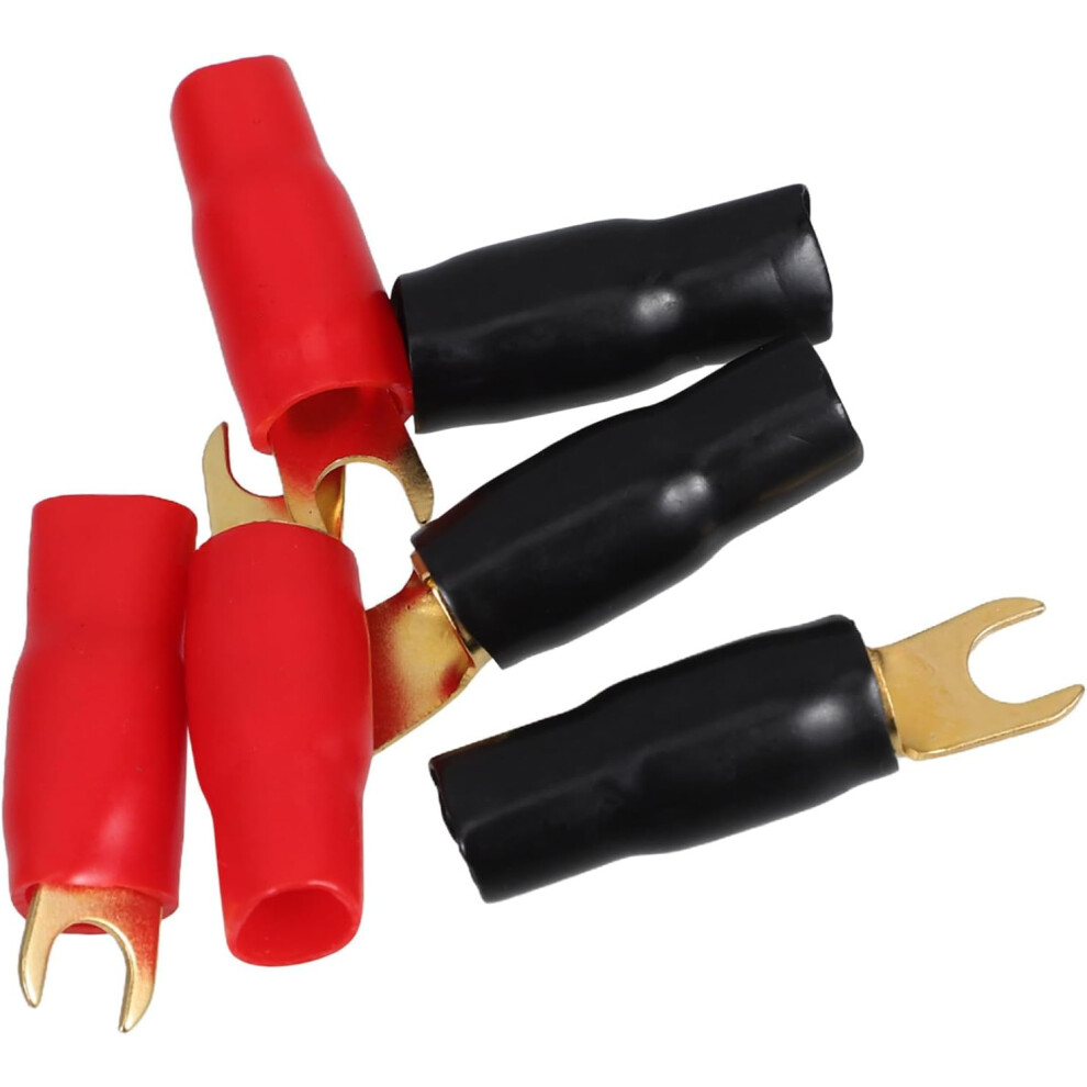 9Pairs Gauge Plated Spade Terminal Crimp Connectors Adapters For Speaker Wire Cable Crimp Terminals Spade Connectors 5455468333965