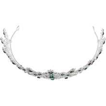 Silberne Strass-Königinnenkrone, Tiara für Damen, Braut-Haarschmuck, Prinzessinnenkrone, geeignet für Geburtstage