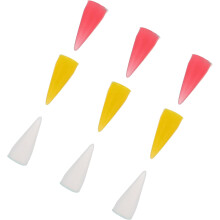 9 stuks siliconen penpuntjes voor nail art, vervangende waxpuntjes voor nagelbenodigdheden