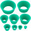 9-teiliges Silikon-Trichterständer-Set 91 Grüner konischer Filteradapter 1