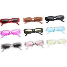 Juego de 9 gafas de sol rectangulares retro, gafas de sol vintage ligeras para hombres y mujeres.